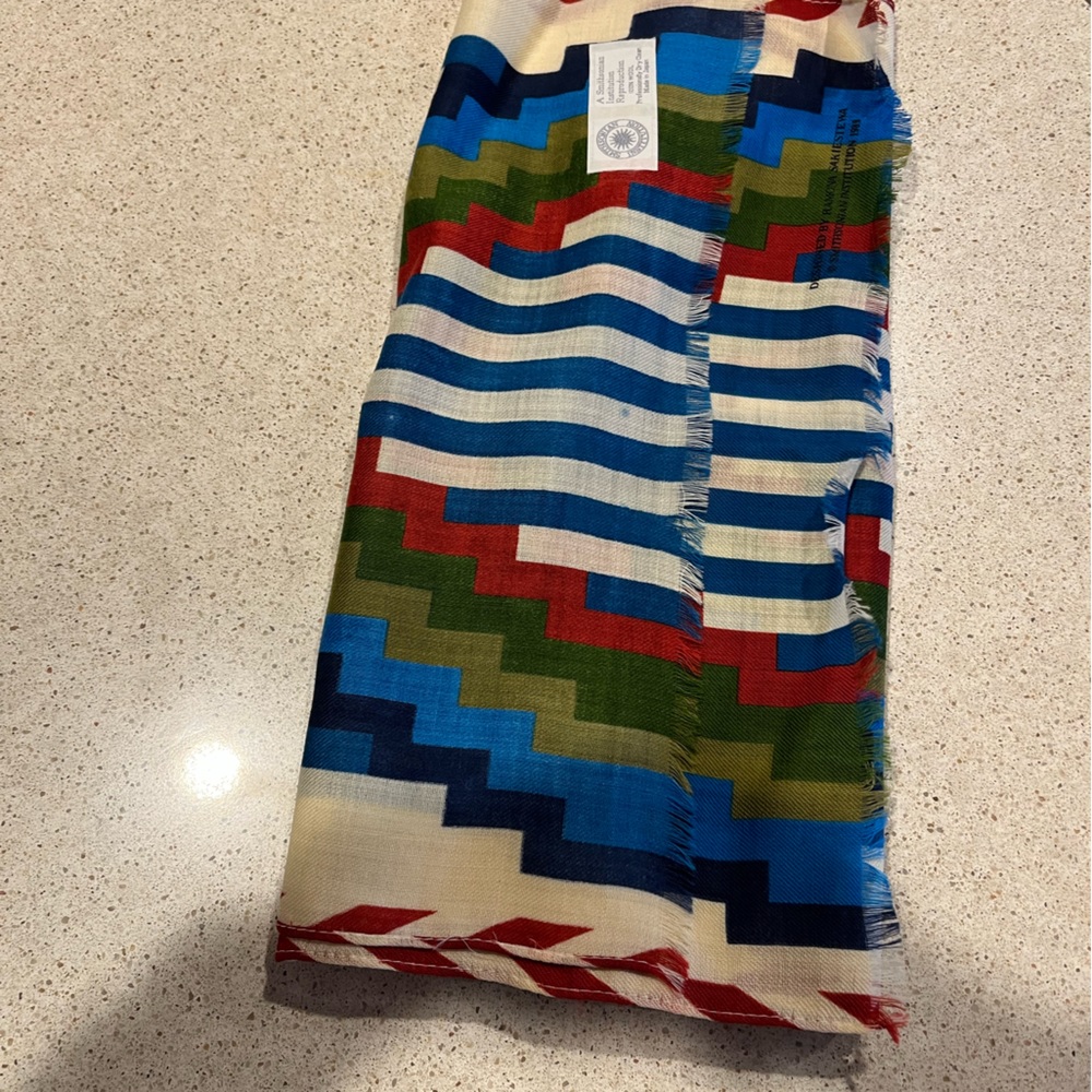 New Ramona Sakiestewa Scarf Smithsonian Institution Reproduction